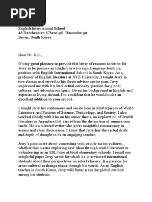 Letter Reference