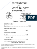 A Presentation ON Chapter 16: Cost Evaluation