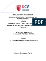 Trazado de La Linea Del Terreno y Razante 2