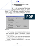 Implementation of The Propagation Model ITU-R P.370-7 in ICS Telecom Software