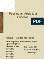 Passing Arrays to Function