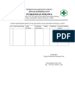 Bukti Monitoring Bukti Evaluasi, Bukti Analisis Bukti Tindak Lanjut