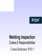WIS5 Duties and Responsibilities