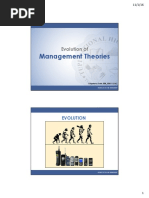 Evolution of Management Theories - An Introduction