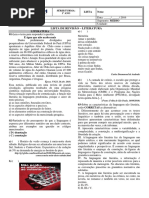 Exercício de Literatura 1o ano