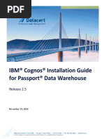 Passport Cognos 2.5 Installation Guide