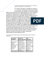 Principales Aplicaciones de Telecomunicaciones para El Apoyo Del Comercio Electronico y Los Negocios