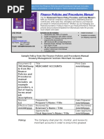 Bizmanualz Finance Policies and Procedures Sample