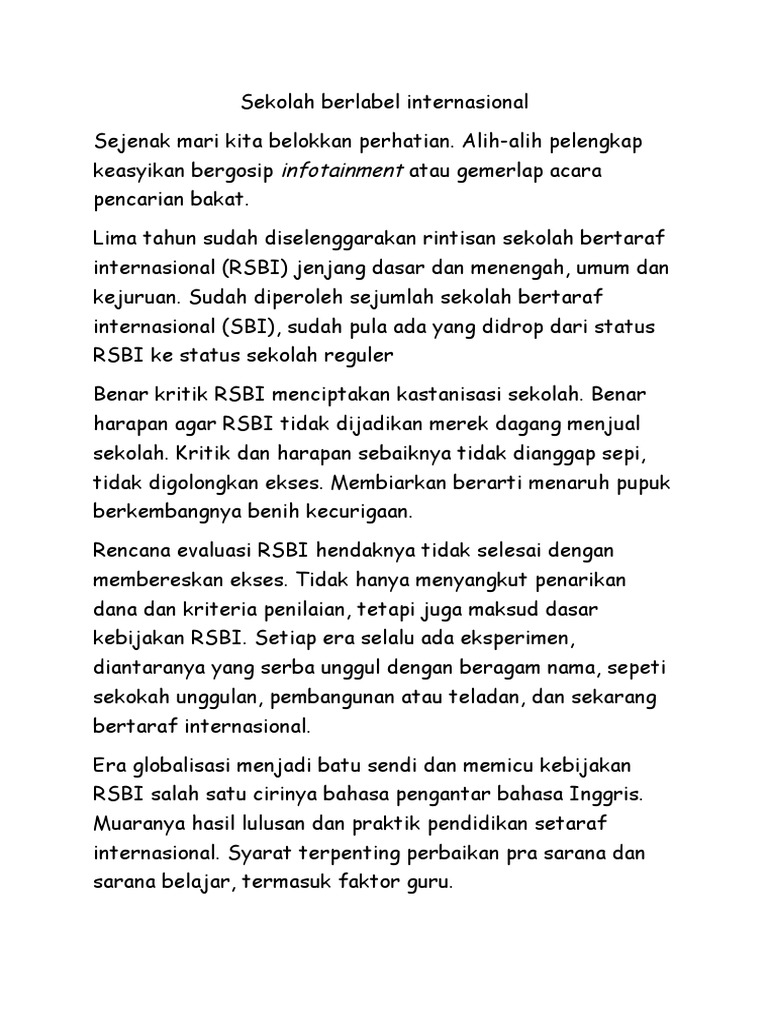 Bahasa Indonesia (Struktur Teks Editorial)