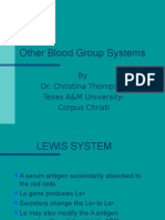 B Bother Blood Group Systems