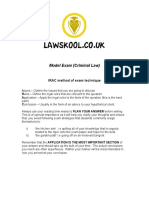 Lawskool UK Model Exam - Criminal Law - v0.1 PDF