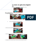 Pasos para Crear Un Gato de Origami PDF
