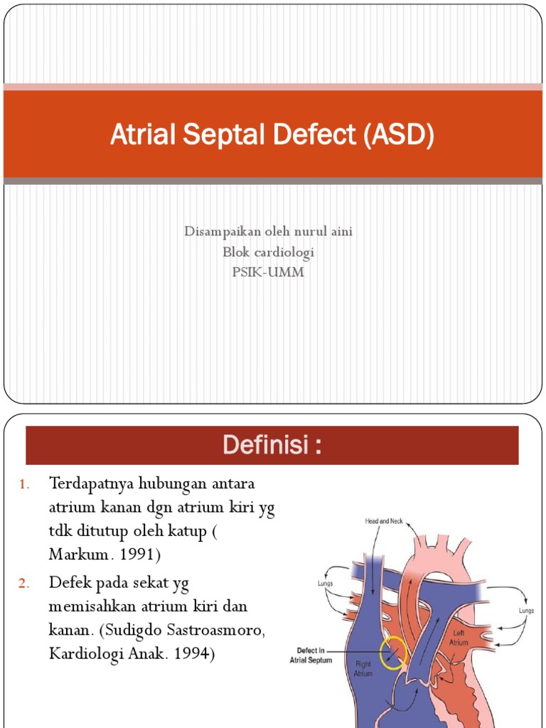 Pemahaman Atrial Septal Defect dan VSD | PDF