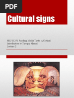 Cultural Signs: MSJ 11351 Reading Media Texts: A Critical Introduction To Tareque Masud