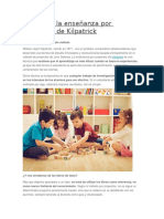 Claves de La Enseñanza Por Proyectos de Kilpatrick