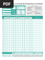 Sensorweb Ficha de Registro Temperatura e Umidade