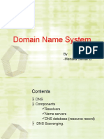 Domain Name System: by - Menaka Sarkar B