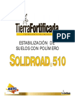 Estabilización de suelos con polímero SOLIDROAD 510