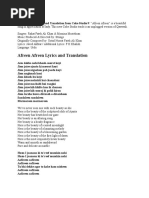 Zingaat Song Lyrics and Meaning | PDF | Poetry
