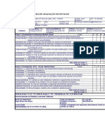 Tabela de Avaliação