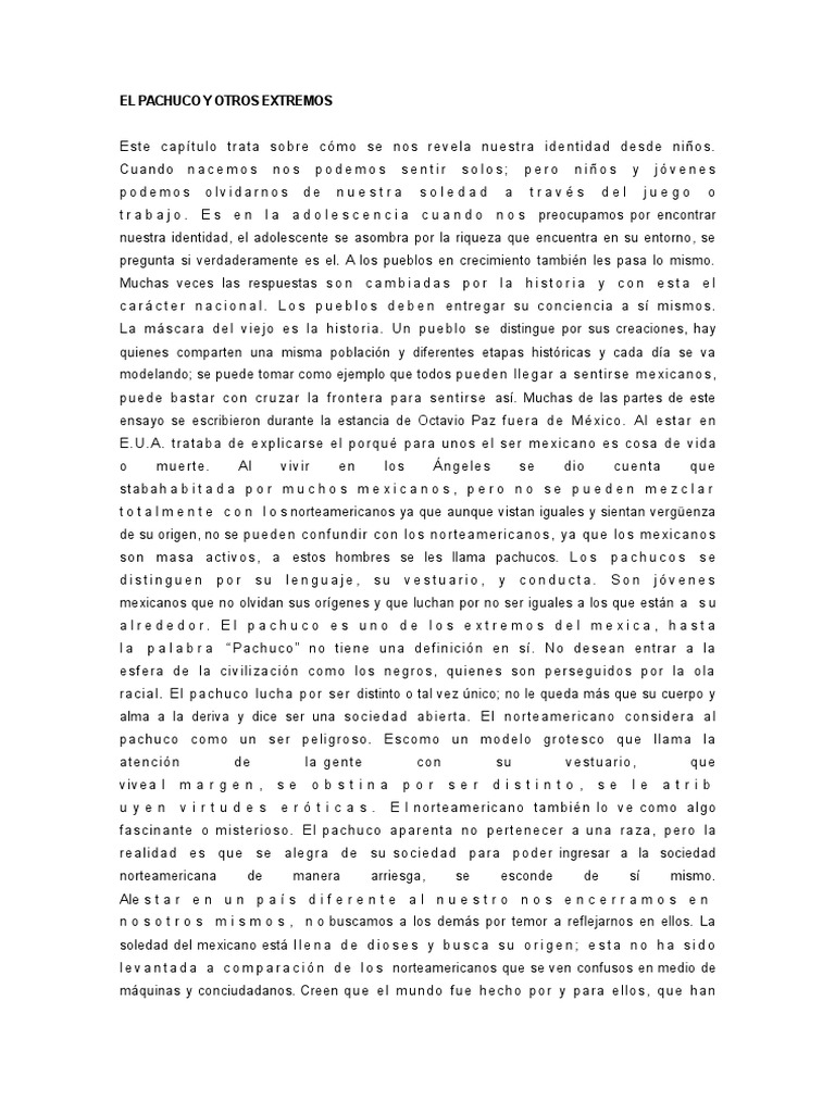 resumen el laberinto de la soledad por capitulos México Nueva españa