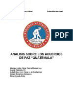 Análisis Acuerdos de Paz Guatemala