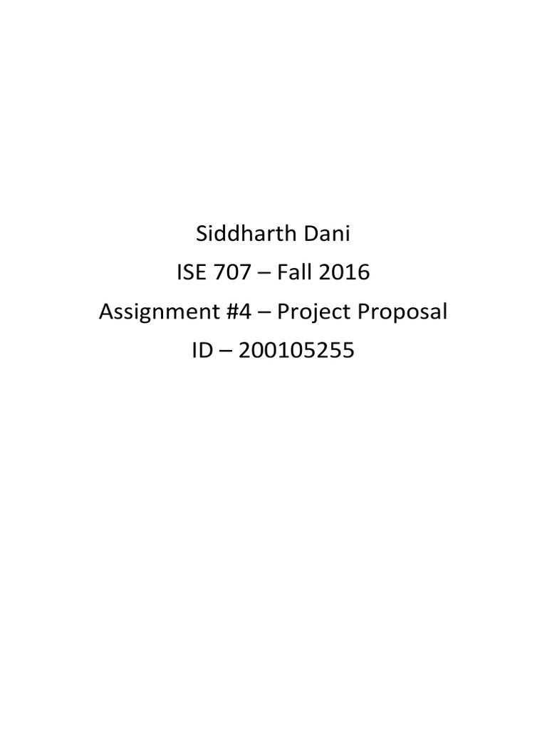 Project Proposal | PDF