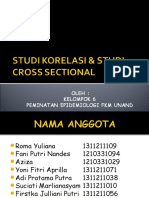 Studi Korelasi & Studi Cross Sectional