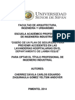 Diseño de Un Plan de Seguridad para Prevenir Accidentes en Las Lavanderías Hospitalarias en El Departamento de Lambayeque - (1) (Reparado)