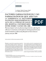 Esquizofrenia Farcomologia y Adherencia