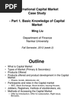 International Capital Market Case Study - Part 1. Basic Knowledge of Capital Market