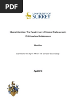 Download Musical Identities - The Development of Musical Preferences in Childhood and Adolescence by markallenmusic SN33003005 doc pdf