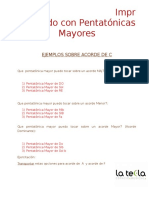 Improvizando Con Pentatónicas Mayores