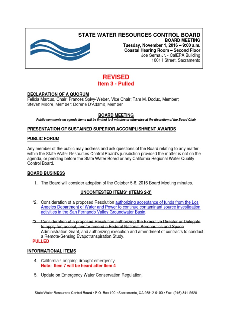 IV. SWRCB Supporting Documents - State Water Resources Control