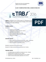 Programa de Curso Etabs - Uni