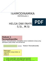 Termodinamika: Helga Dwi Fahyuan, S.Si., M.Si