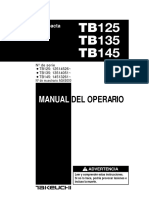 Excavadora compacta manual