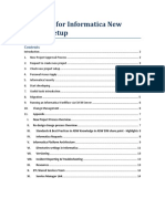 1 CheckList For Informatica New Project Setup