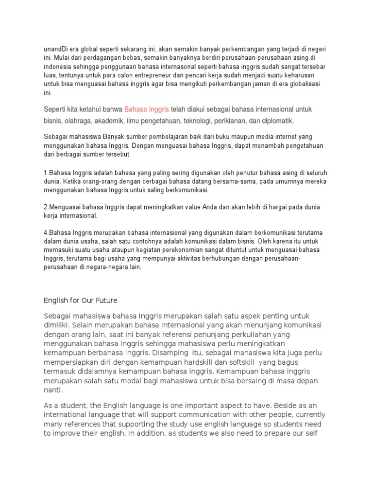 Pada Era Globalisasi Ini In English Luiscxt