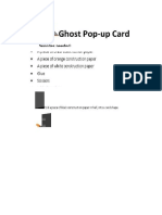 Ghost Pop Up Card