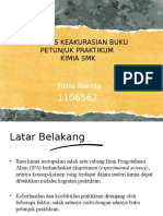 Analisis Keakurasian Buku Petunjuk Praktikum