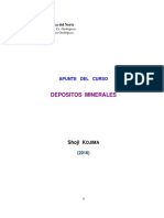 Depósitos minerales: tipos principales y yacimientos chilenos