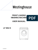 Front Loading Washing Machine User Manual: 132990940.qxd 04/06/2004 08:40 Pagina 1 (Nero/Process Black Pellicola)