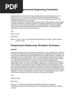 Four Key Requirements Engineering Techniques: Journal, 19-25