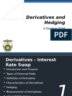 Derivatives and Hedging: 4 October 2016