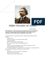Albert Einstein at School With Pic