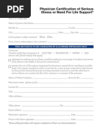 Life-Sustaining Equipment Form | PDF | Patient | Health Professional