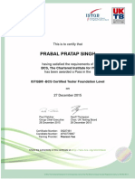 Prabal Pratap Singh: This Is To Certify That