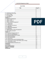 List of Table Title Page No. Executive Summary