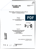 Flammability and Explosion Limits of H2 and H2/CO: A Literature Review